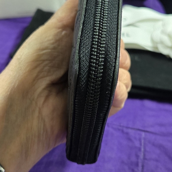 CHANEL Boy Black Quilted Lambskin Zip-around Wallet - Picture 3 of 14